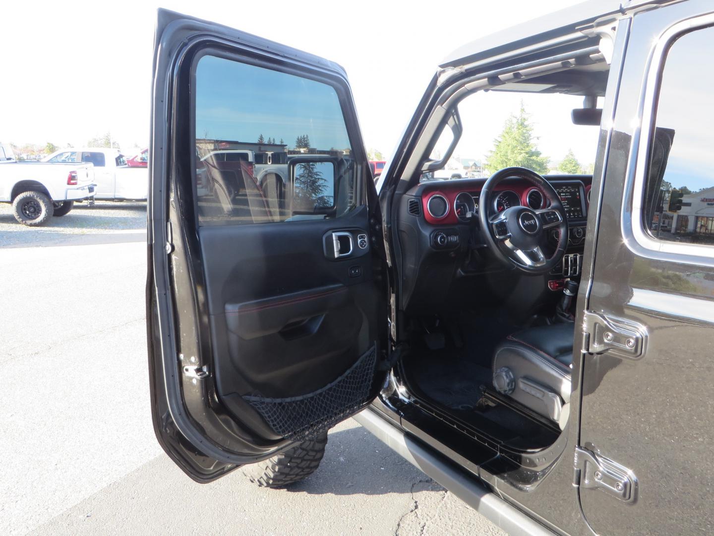 2018 BLACK /BLACK Jeep Wrangler JL Unlimited Rubicon (1C4HJXFG0JW) with an 3.6L V6 DOHC 24V engine, automatic transmission, located at 2630 Grass Valley Highway, Auburn, CA, 95603, (530) 508-5100, 38.937893, -121.095482 - JL Rubicon sitting on Teralfex suspension, Falken fast adjust shocks, Method wheels, BFG KM3 tires, Smittybilt winch, Rigid Leds, window tint, RC Fender eliminators, DV8 rear bumper, Smittybilt HD hinge kit, and a terflex spare tire relocation. - Photo#21